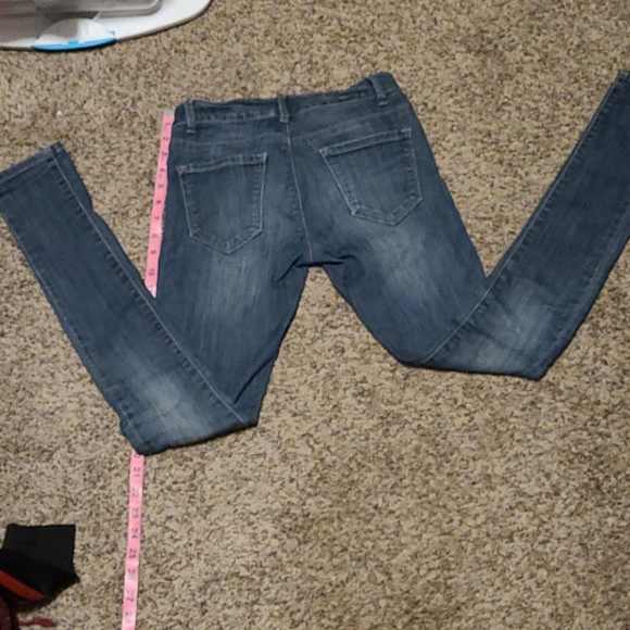 Skinny blue washed out look jeans size 1 - Picture 7 of 12